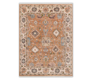 8x10 rust wool hand knotted perisan carpet for sale 