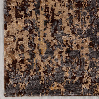 Shaevel 8x10 Beige Wool & Silk Modern Abstract Fine Quality Rug