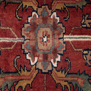 9x12 Antique-style red handmade Persian rug for luxury interiors 