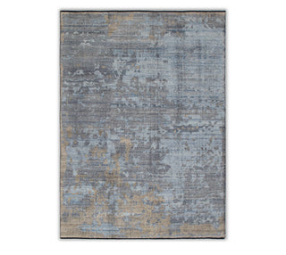 9x12 Blue Gray Camel Wool Modern Abstract Look Hand Knotted Soft Feel Oushak Rug