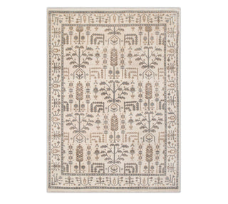 9x12 Cream & Gray Living Room Rug Modern Oushak Premium Wool Rug