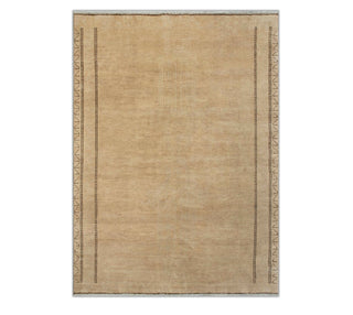 9x12 Distressed Modern Tribal Style Camel Wool Rug: Oriental Looms USA