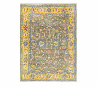 9x12 Green Persian Living Room Soft Wool Hand Knotted Rug