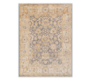 9x12 Grey Neutral Look Washed Out Finish Oushak Style Soft Quality Wool Hand Knotted Oriental Rug