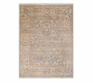 9x12 Grey Tan Neutral Look Faded look Oushak Soft Quality Wool Hand Knotted Oriental Rug