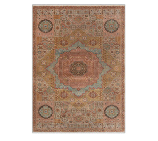 9x12 High KPSI Persian Mamluk Hand Knotted Rust Wool Rug