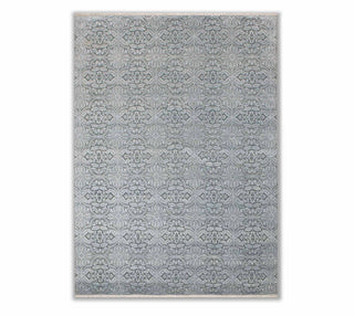 9x12 Modern Geometric Floral Pattern Wool & Silk Rug for living room