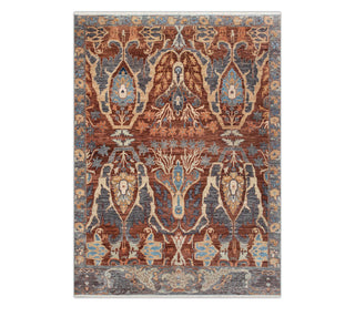 9x12 Rust Charcoal Fine Hand Knotted Persian Bidjar Wool Rug