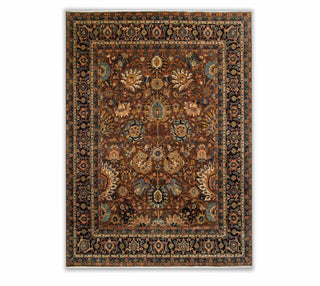 8x10 Brown Vintage Persian Ziegler Reproduction Super Fine Quality Rug