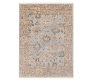8x10 Hand Knotted Gray Wool Turkish Oushak Rug 