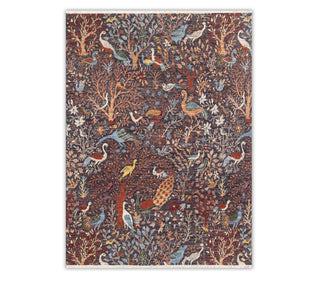 8x10 Charcoal Persian Birds Hunting Garden Scene Soft Wool 8x10 Charcoal Persian Birds Hunting Garden Scene Soft Wool Rug For living room