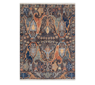 Charcoal Wool Vintage Persian Finish Fine Quality Weave Rug 