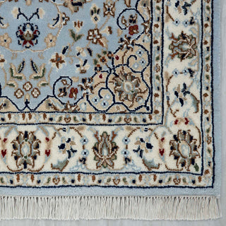 Custom-size Persian blue wool hallway runner rug