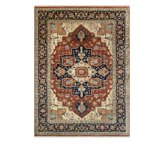 Siadat 10x14 Fine Hand Knotted Persian Serapi Wool Rug