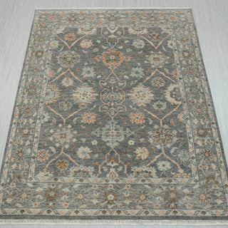 Adeel 8x10 Gray Traditional Oriental Style Wool Rug