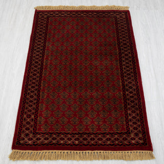 Herati 2'6x4 Red Wool Small Area Persian Rug