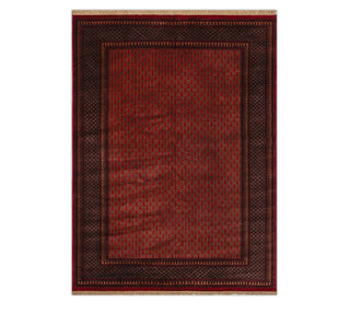 Herati 8x10 Red Traditional Persian Litchi Motifs Wool Rug