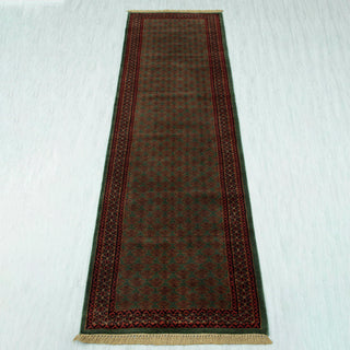 Herati 2'6x10 Fine Quality Litchi Motifs Wool Runner Rug