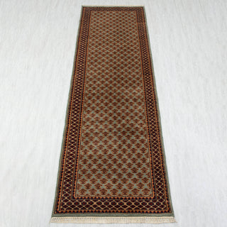 Herati 2'6x10 Fine Weave Persian Senneh Wool Rug