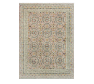 Gregory 8x10 Blush Pink Medallion Mamluk Woolen Rug