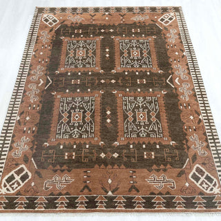 Menora Hand Knotted Olive Green Wool Area Rug