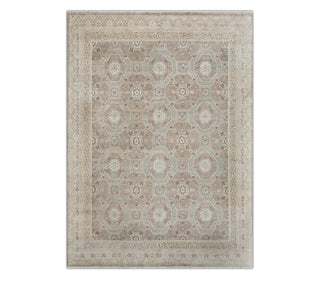 Khotan Loom 9x12 Muted Geometric Medallions Wool Rug