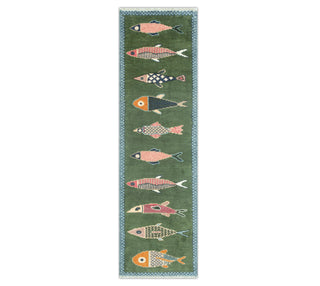 Pisces Fish Pattern Custom Size Runner Rug