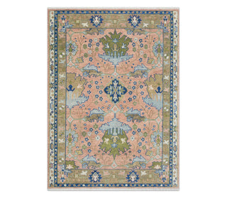 Blossom 8x10 Turkish Botanical Style Oushak Wool Rug
