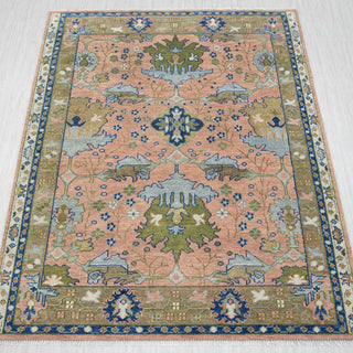 Blossom 8x10 Turkish Botanical Style Oushak Wool Rug