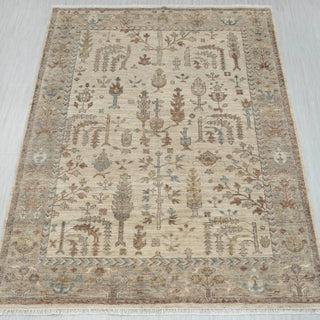 Kessier 9x12 Distressed Hand Knotted Oushak Wool Rug
