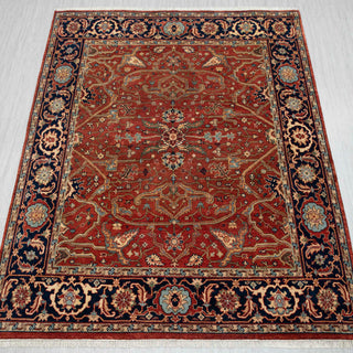 Mardhiah 8x10 Traditional Persian Floral Motifs Wool Rug