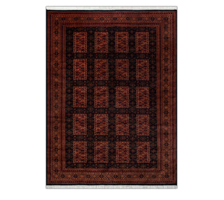 Herati 8x10 Hand Knotted Traditional Bokhara Silky Feel Wool Rug