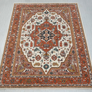 Alavian 12x18 Hand Knotted Oversize Persian Serapi Wool Rug