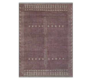 Wilson 8x10 Dusty Mauve Geometric Tribal Wool Rug
