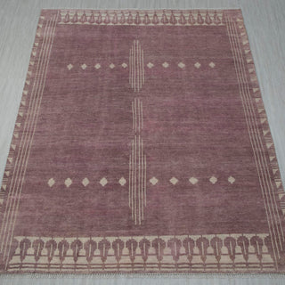 Wilson 8x10 Dusty Mauve Geometric Tribal Wool Rug