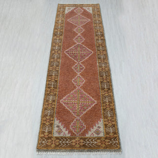 Rylee Hand Knotted Persian Medallion Plush Feel Wool Runner Rug