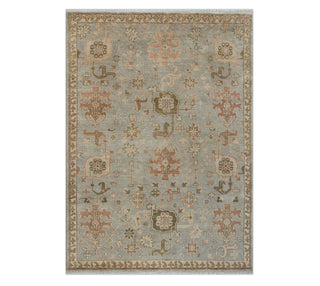Richardson 8x10 Hand Knotted Muted Wool Oushak Rug