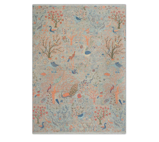9x12 Persian Birds of Paradise Inspired Woolen Rug