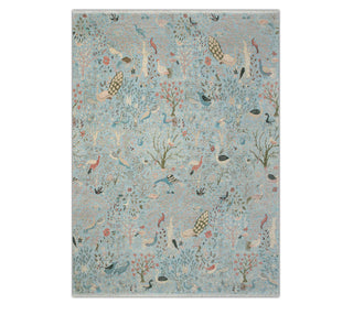 12x15 Hand Knotted Oversize Blue Birds Tree of Life Wool Rug