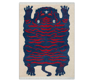 Tigris 5x7 Bengal Tiger Artisanal Handwoven Wool Rug