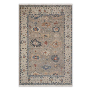 9x12 Grey Sand Turkish Oushak Style Soft Wool Handmade Rug