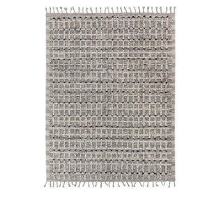 Modern Moroccan Inspired Grey Natural Wool Rug Moroccan Beni Ourain Hand Knotted Wool Rug,