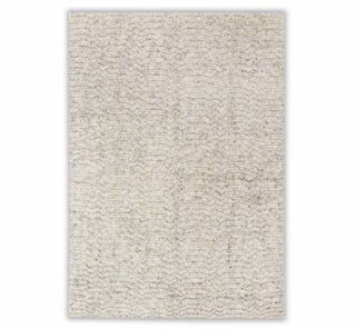 Grey Ivory Zigzag Pattern Design Rug Beni Ourain Berber Shag Boho Hand Knotted Wool Rug