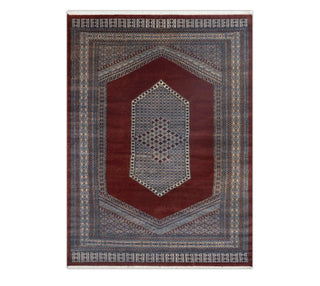 Desert 6x9 Rust Red Vintage Style Tribal Bokhara Rug