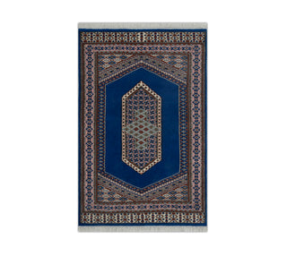 Mauri 3x5 Fine Hand Knotted Weave Bokhara Rug