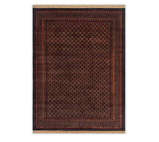 5x8 Black Fine Weave Soft Silky Feel Persian Senneh Rug