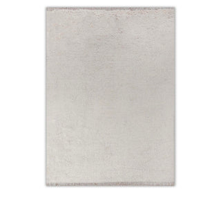 Ivory Beige Solid Shag Rug Moroccan Beni Ourain Berber Hand Knotted Wool Rug 