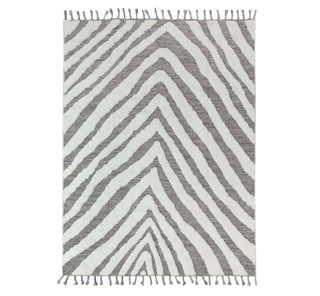 Ivory White Grey Moroccan Beni Ourain Berber Shag