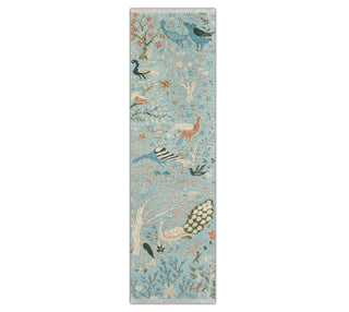 2'6x10 Birds of Paradise Inspired Woolen Runner Rug