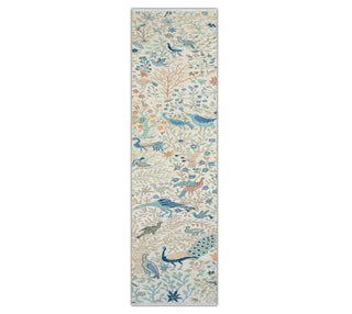 2'6x15 Birds Peacock Woolen Runner Rug / Hallway Rug